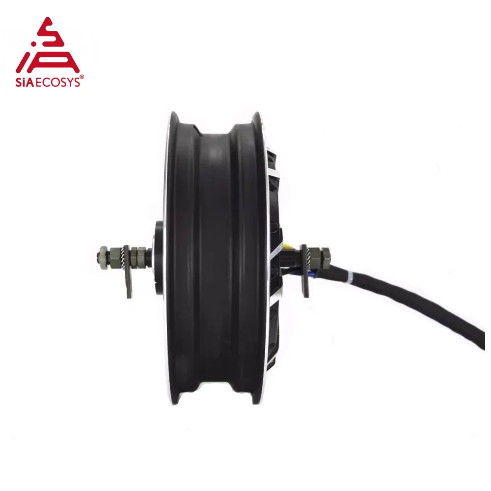 QSMotor 13*4.25inch 12000W 273 70H V4 High Power Hot Sale BLDC Gearless Motor In-wheel Hub-Motor for Electric Scooter SIAECOSYS