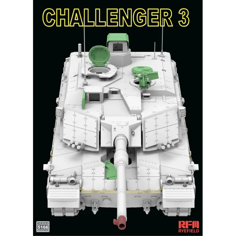 Modern British Armor Upgrade Kit RYE FIELD 5166 1/35 Challenger 3 L55A1 120mm Smoothbore Gun Scale Building Set