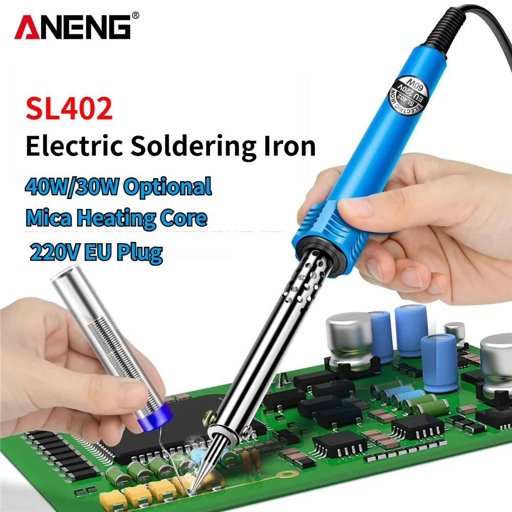 ANENG SL402 Elektrischer Lötkolben 30/40W 220V EU-Stecker Externe Heizung Schweißkolben für Elektronik-Reparaturen