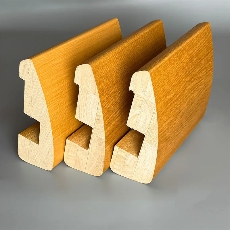 custom.Fillet Included Finished  Solid Wood Stair Parts Handrail Plowed