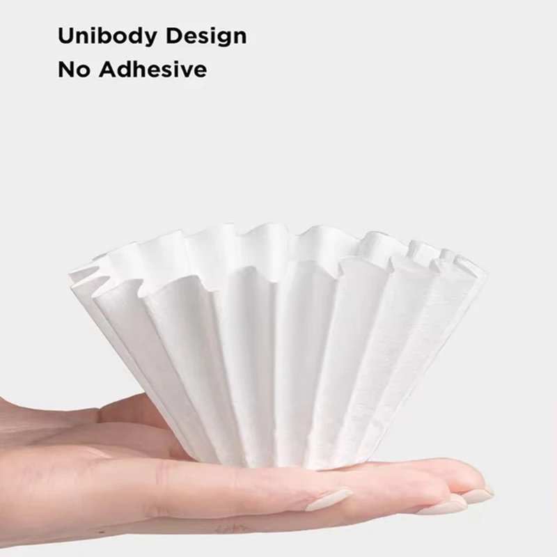 1-2Cups Basket Coffee Paper Filter Pour Over Filter Papers 50 Sheets;Fits B75 Coffee Dripper & 1-2 Cups Basket Dripper image 6