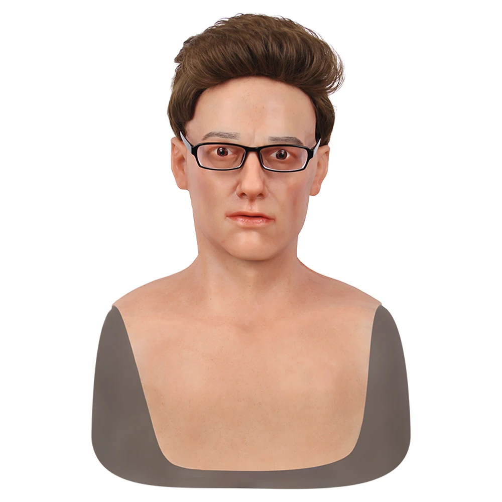 (BE)MEN Silicone Head Cover Makeup Crossdresser Cosplay Accessory Beauty Mask Collection Female to Male cosplay Silicone Masks