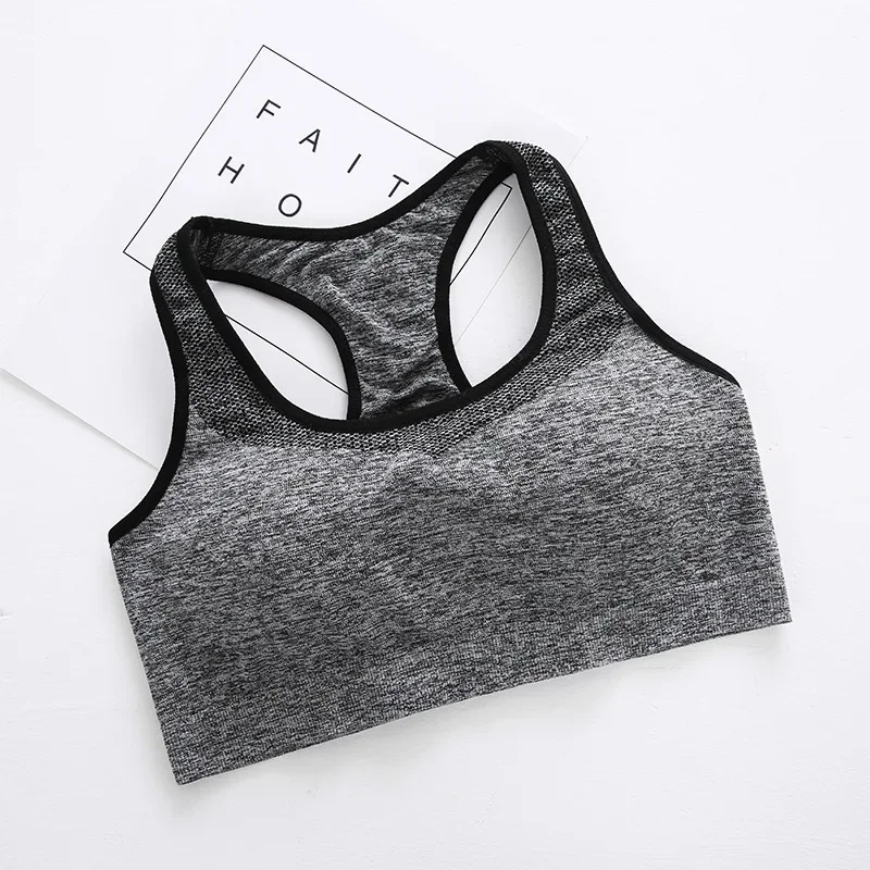 Sports Bra High Stretch Breathable Top Fitness Women Padded for Running Yoga Gym Seamless Crop Bra Gradient Women Sport Vest