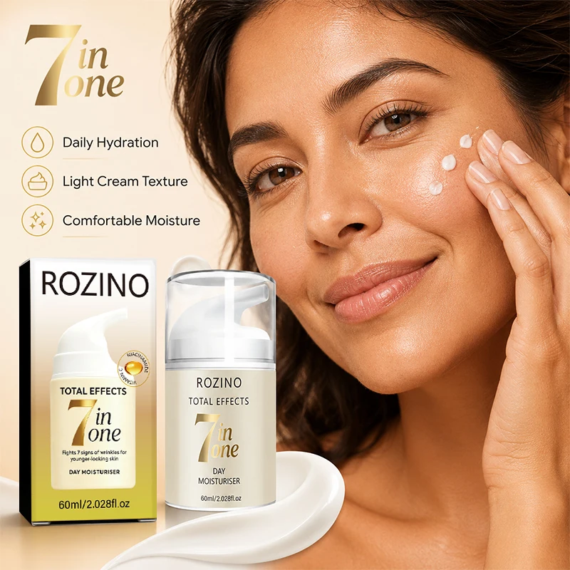 Rozino 7-in-1 Daytime Moisturizing Cream, Multi-Effect Luxurious Moisturizing Complex Base, Lightweight Texture That Is Smooth and Non-Sticky, Instantly Hydrates the Skin, Designed for Daytime Skincare, Morning Routine Care, with a Multi-Effect Moisturizing Complex Base, Immersive Daytime Multi-Effect Moisturizing Experience.