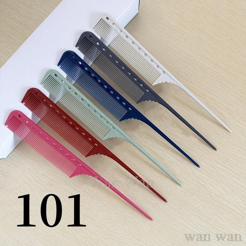 Pointed Comb 101 102 Hair Salon Hairdresser Comb Hairstylist Steel Needle Pointed Tail Combs Barber Shop Pro Styling Hairbrush