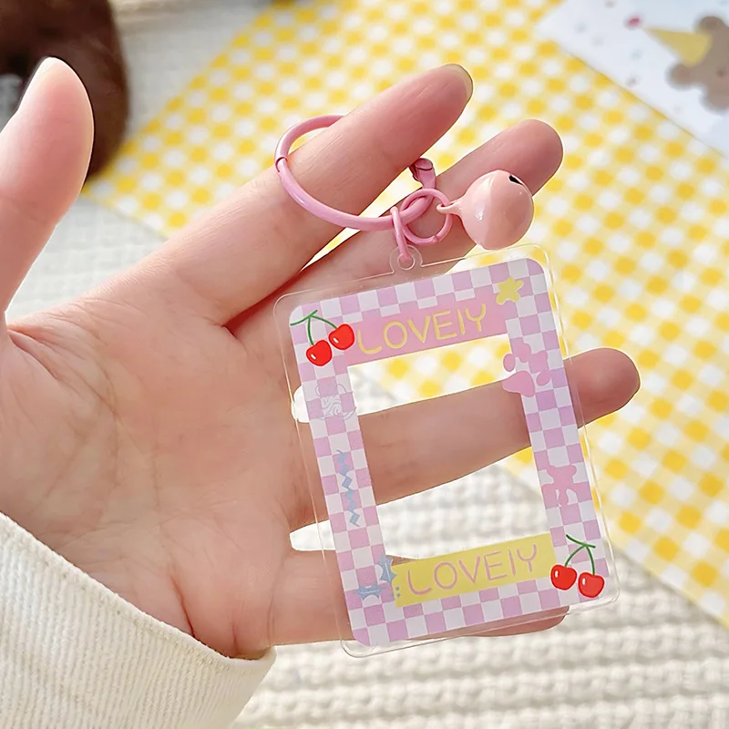 Милый-мультяшный-брелок-для-фотокарт-1-дюймовая-акриловая-фоторамка-с-брелком-сделай-сам-кавайная-сумка-подвеска-для-ключей-от-машины-студенческие-принадлежности