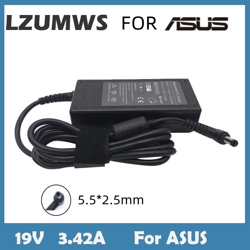 

19V 3.42A 65W 5.5*2.5MM AC Laptop Charger Adapter For ASUS X551 X550 X550C X550CA X555L X555LA S300C S400CA S500CA Y481C V85