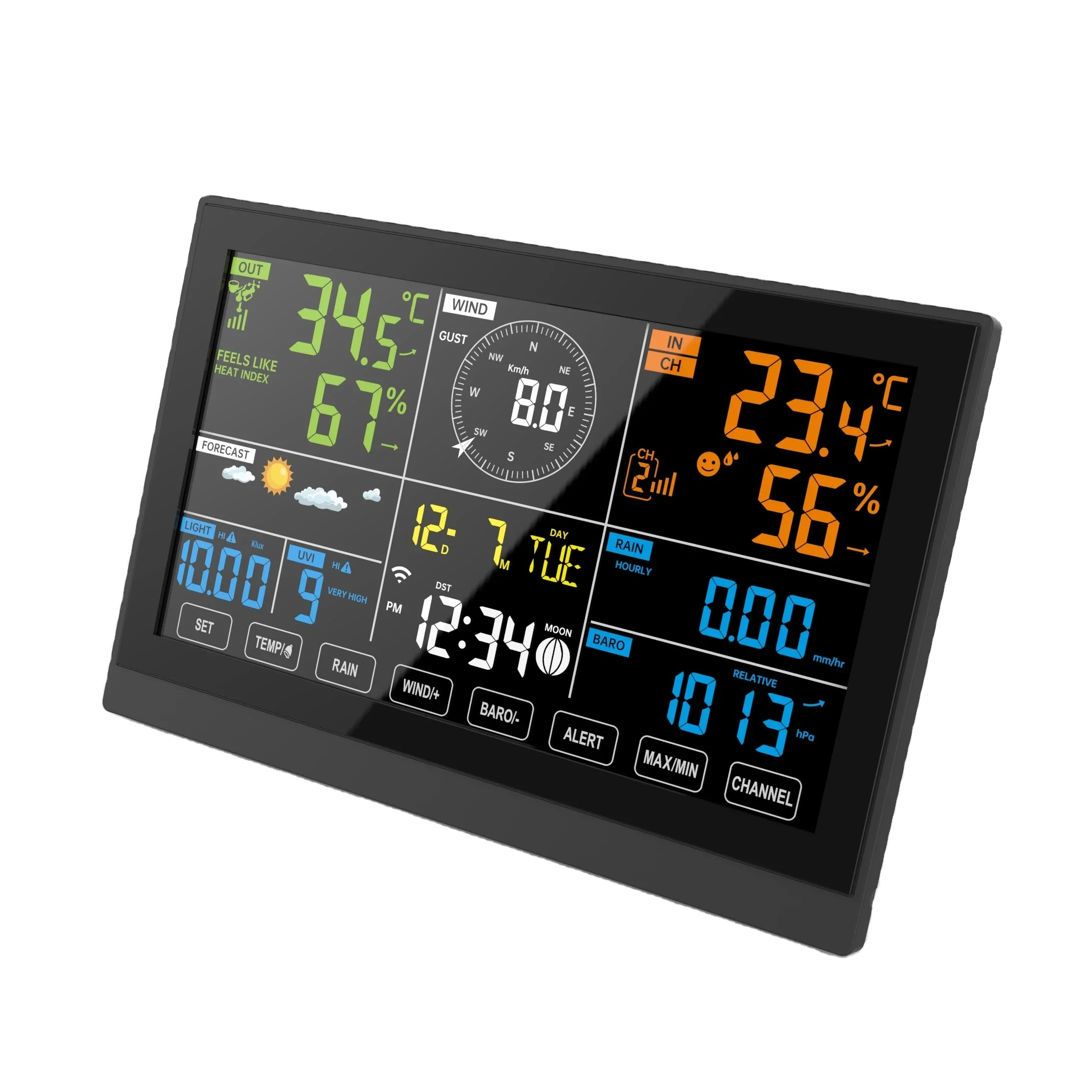 New WiFi Forecast Wireless Weather Station With Anemometer Rain Gauge Wind Speed 7 In 1 Professional Weather Stationcheap And Fi