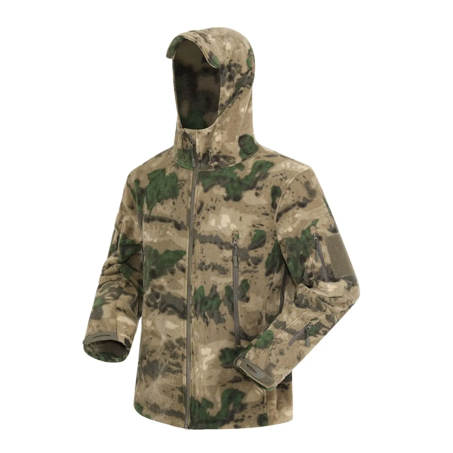 Herfst Winter Heren Camouflage Jachtjas Outdoor Tactische Thermische Fleece Jas Wandelen Bergbeklimmen Top Windjack Voering