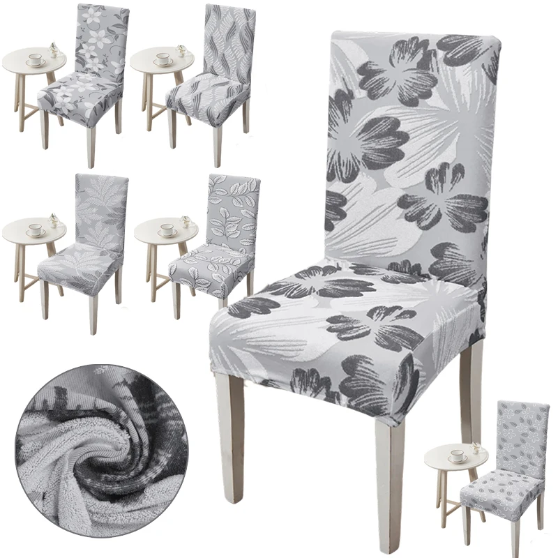 

Jacquard High Elasticity Anti Slip Dining Chair Cover Suitable for All Season Nordic Style Chair Protection Cover Family Wedding