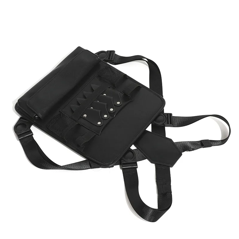 Haircut Electric Push  Storage Kit Hairdressing Multifunctional Kit Hairstylist Strap Chest Bag Scissors Comb Bag