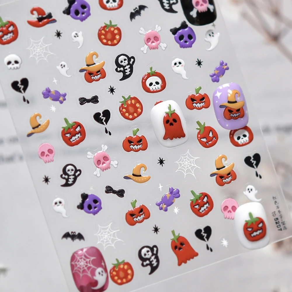 Nail Art Vampire - Sombreros de bruja elegantes, vampiro, calabazas