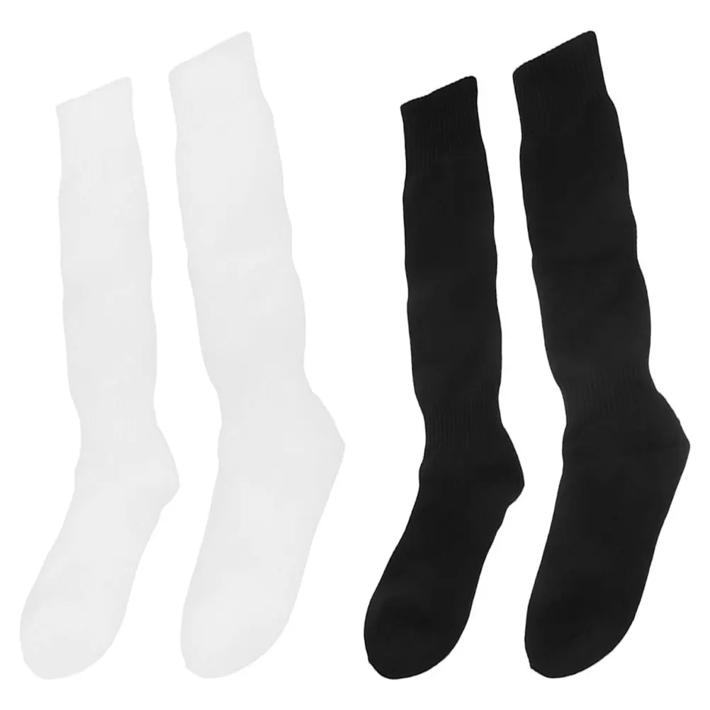 

2Pairs Kids Sports Socks Comfortable Calf Stockings Soccer Baseball Softball Youth Boys Girls Moisture Wicking Elastic