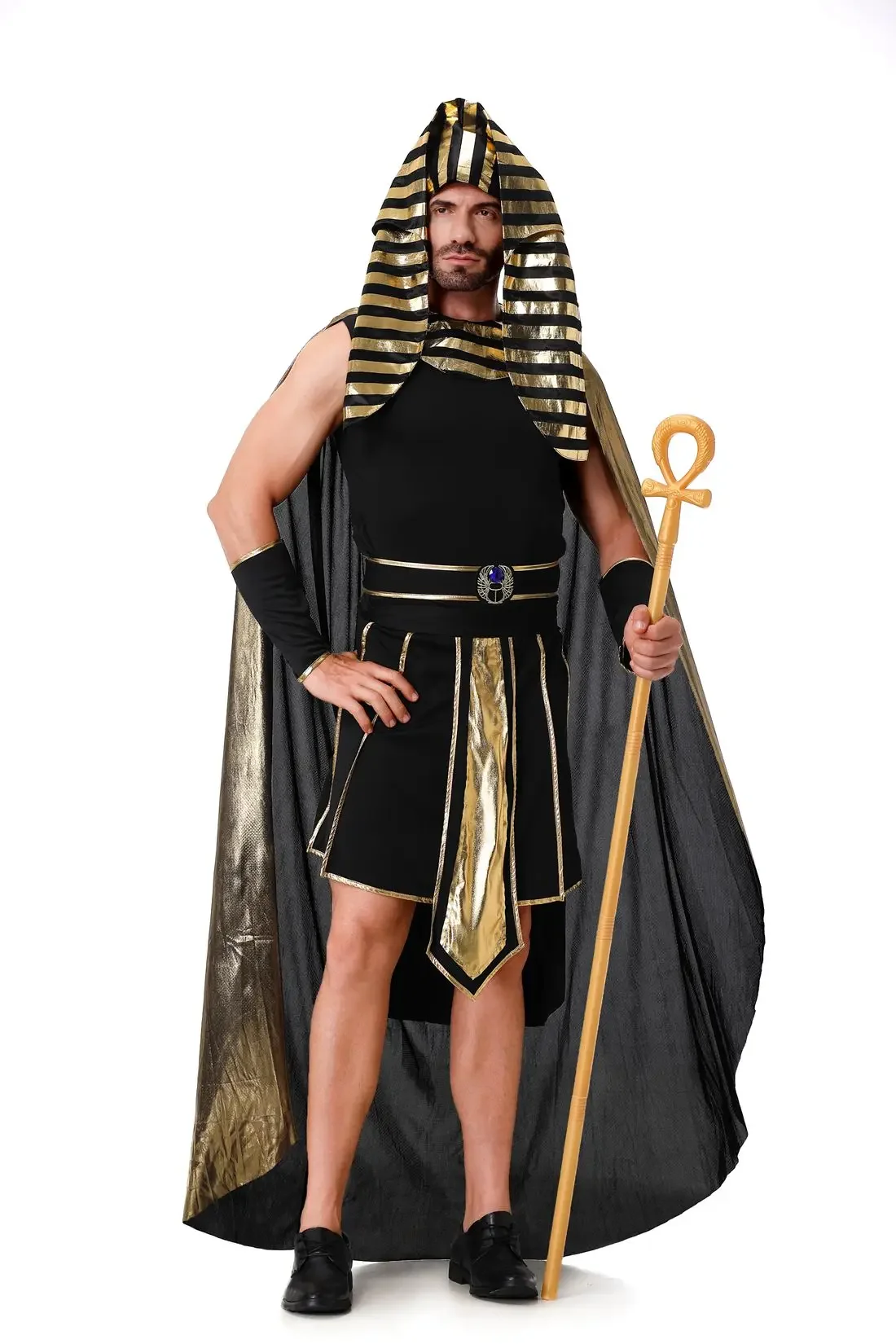 Adulto egitto regina Cleopatra Costume Cosplay per donna uomo egiziano Pharaohs Stage Show Dress Set coppia Halloween Party Dress Up