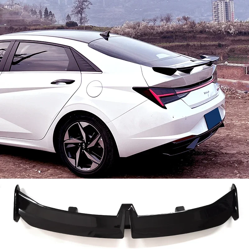 

Spoiler for Hyundai Elantra Avante CN7 Car Trim 2020 21 22 Type W ABS Material Modified Tailbox Lip Spoiler