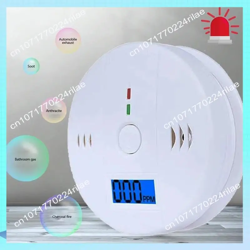 Alarma de monóxido de carbono A17Z, Detector de Co, pantalla LCD, alarma de advertencia de incendio, Detector de fugas de Gas tóxico para el hogar