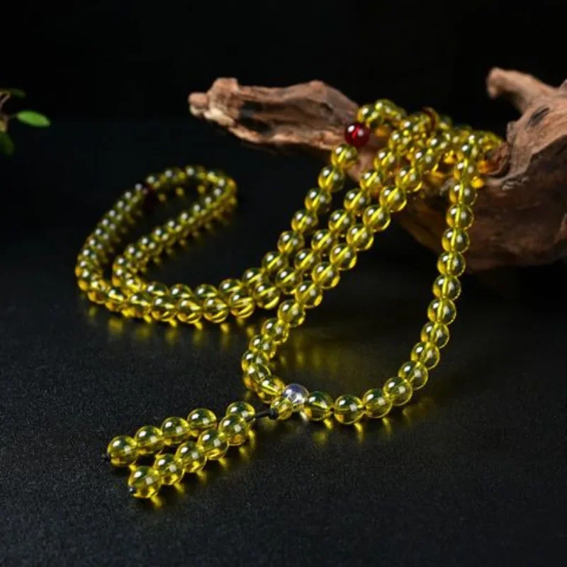 

Amber 108 Buddha Beads Hand Beeswax Multi-circle Men's and Women's Bracelets
