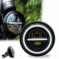 Motorcycle 7.5 inch LED Headlight for Chopper Bobber Street Tracker Yamaha Honda Suzuki Cafer Racer Motorcycle Headlamp