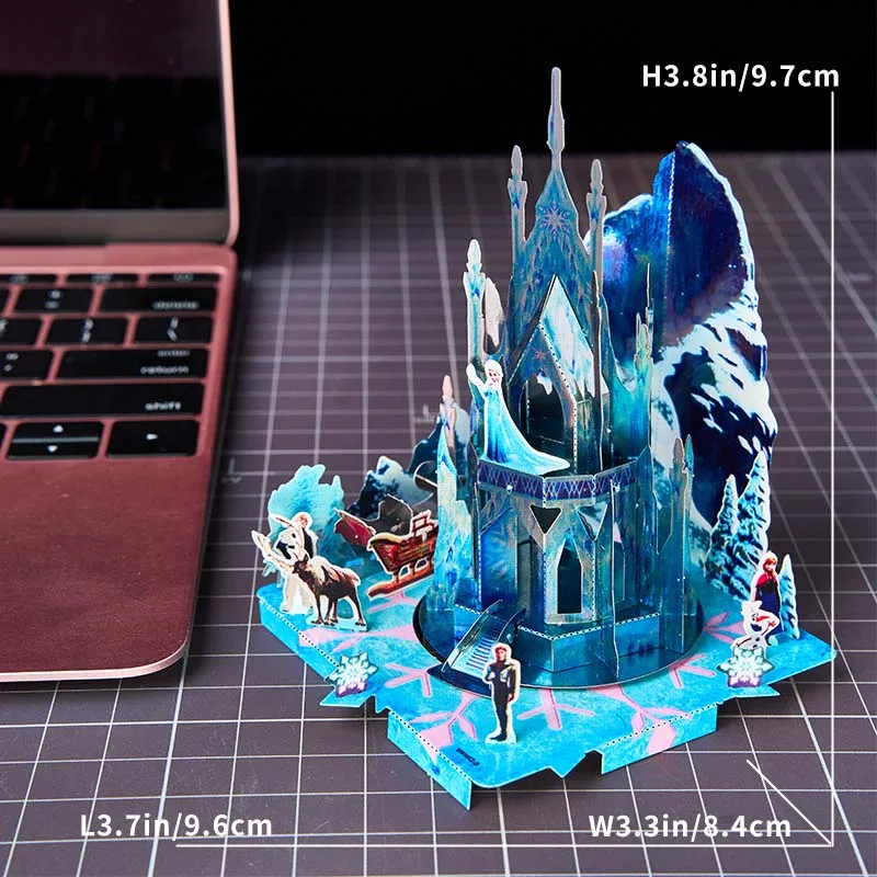 Blue Castle Full Metal Stainless Steel DIY 3D Puzzle Alloy Assembly Model