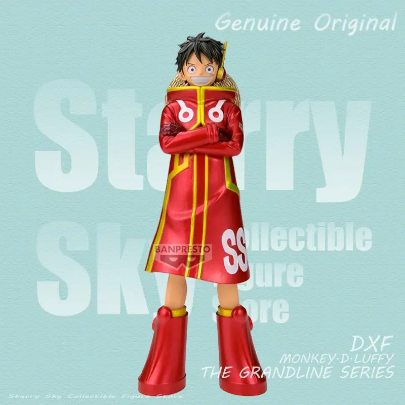 

[Genuine Original] Bandai Banpresto One Piece DXF The Grandline Series Monkey.d.luffy Anime Figure Model Collector Figurine Toys