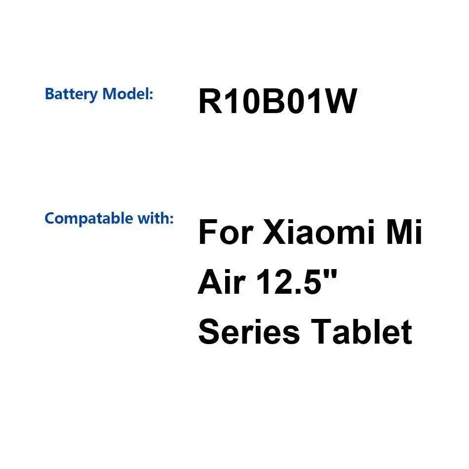 

For Xiaomi MI Air 12.5" R10B01W Lightweight Durable Laptop Battery 4886Mah