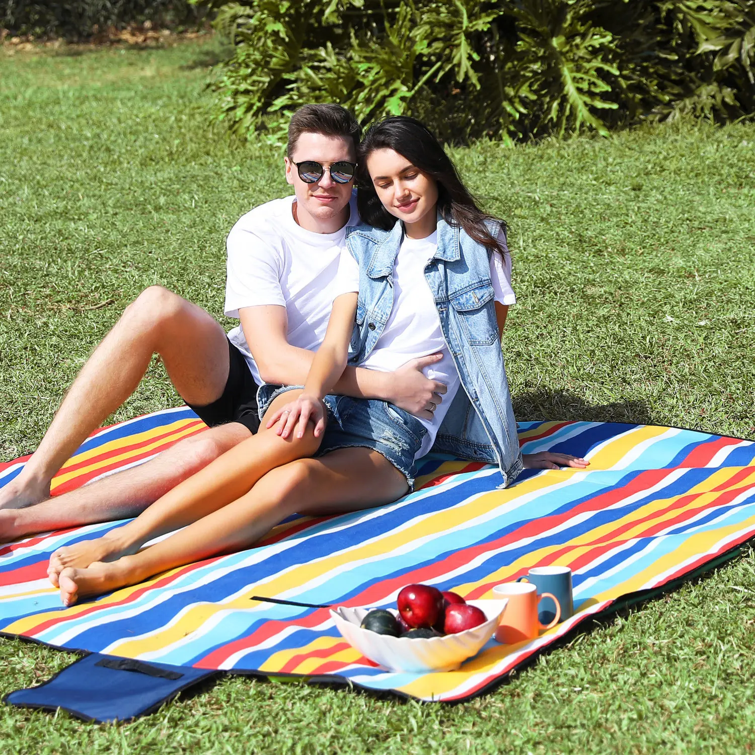 

Picnic mat thickened beach outdoor camping moisture-proof mat