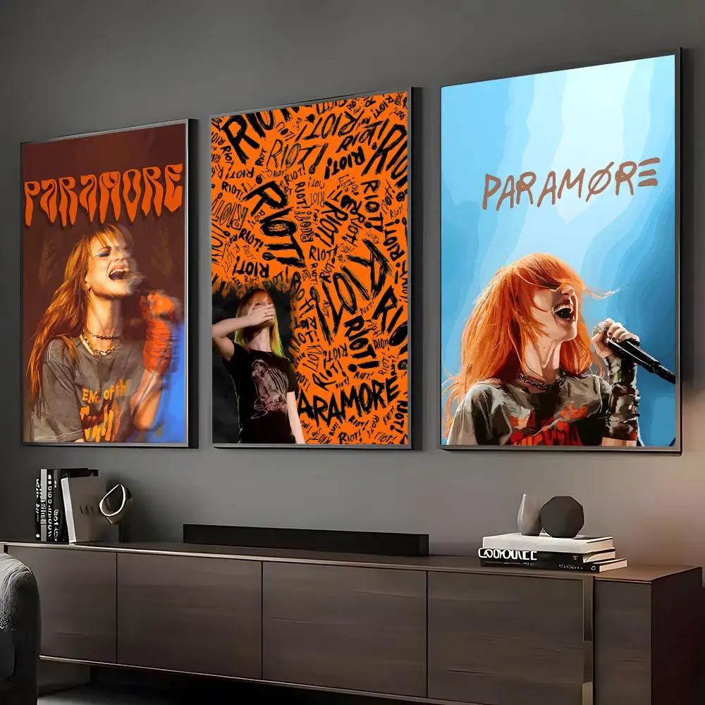 Band P-Paramore Painting Calligraphy HD Art Wall Room Decor Home Waterproof Home Living Bar Decorative Paintings