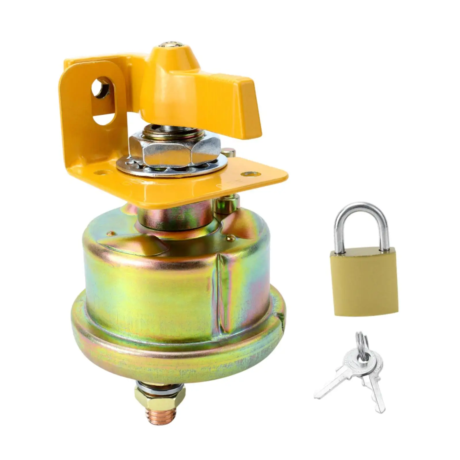 

Generic Battery Disconnect Switch with Lock and Keys with Lockout Plate Auto Accessories 300A for UTV Truck Yacht RV Boat