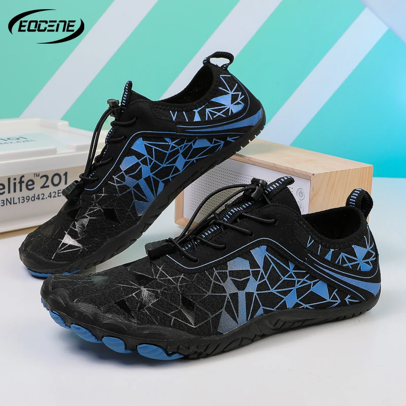 EOCENE Unisex Barefoot Aqua Quick-Drying Flats Sports Water Sneakers Beach Swimming Fitness Wading Hiking Cycling Surf Shoes