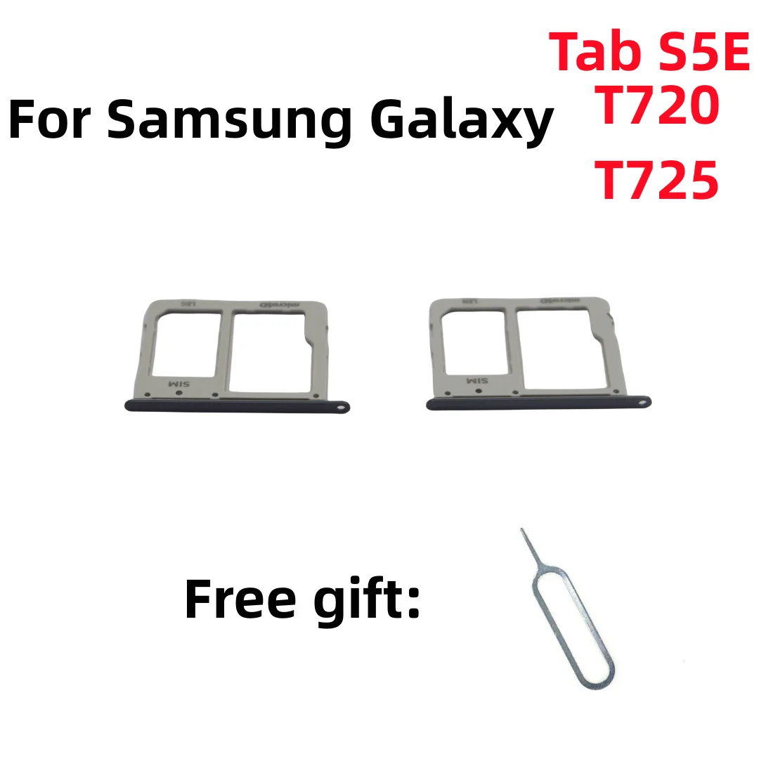 New Micro Tablet PC SIM Card SD Card Adapter Tray Chip Slot Drawer Holder For Samsung Galaxy TAB S5E SM-T720 T725 Card Tray