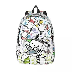 Zaino per cani in cartone animato Pochacco per uomo donna Cool Student Work Daypack borsa a tracolla per Computer portatile regalo