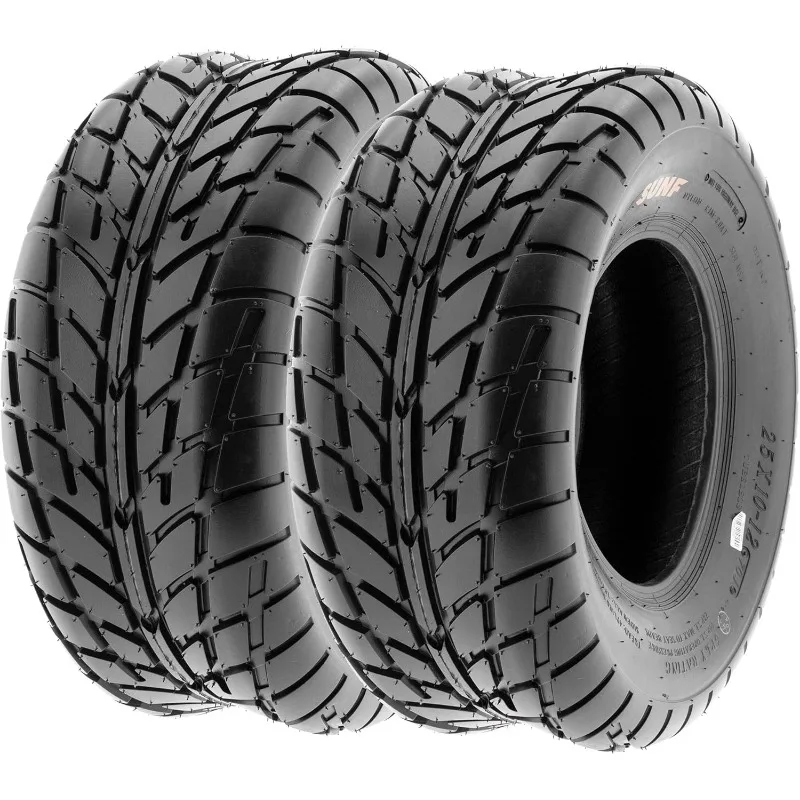 

Pair of 2 SunF A021 TT Sport ATV UTV Dirt & Flat Track Tires 25x10-12, 6 PR, Tubeless