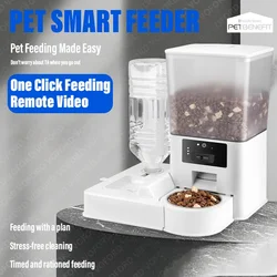 New TuYa Smart WiFi APP Camera Automatic Pet Feeder Cat Food Dispenser Video Smart Feeder Dry Food Bowl for Dogs and Cats