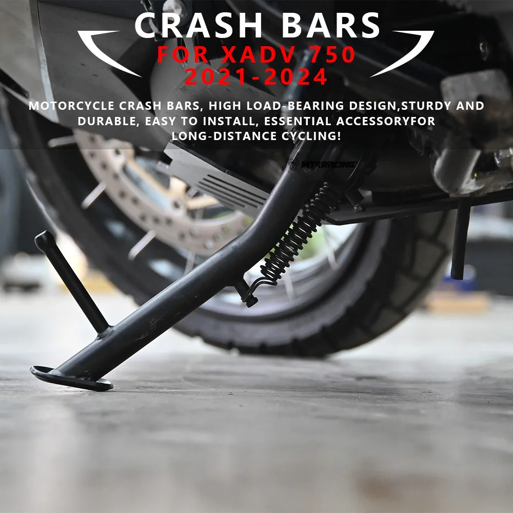 

MTKRACING For HONDA XADV 750 2021-2024 Motorcycle Side Support Bracket Extended Foot Support Pad Small Foot Post Accessories