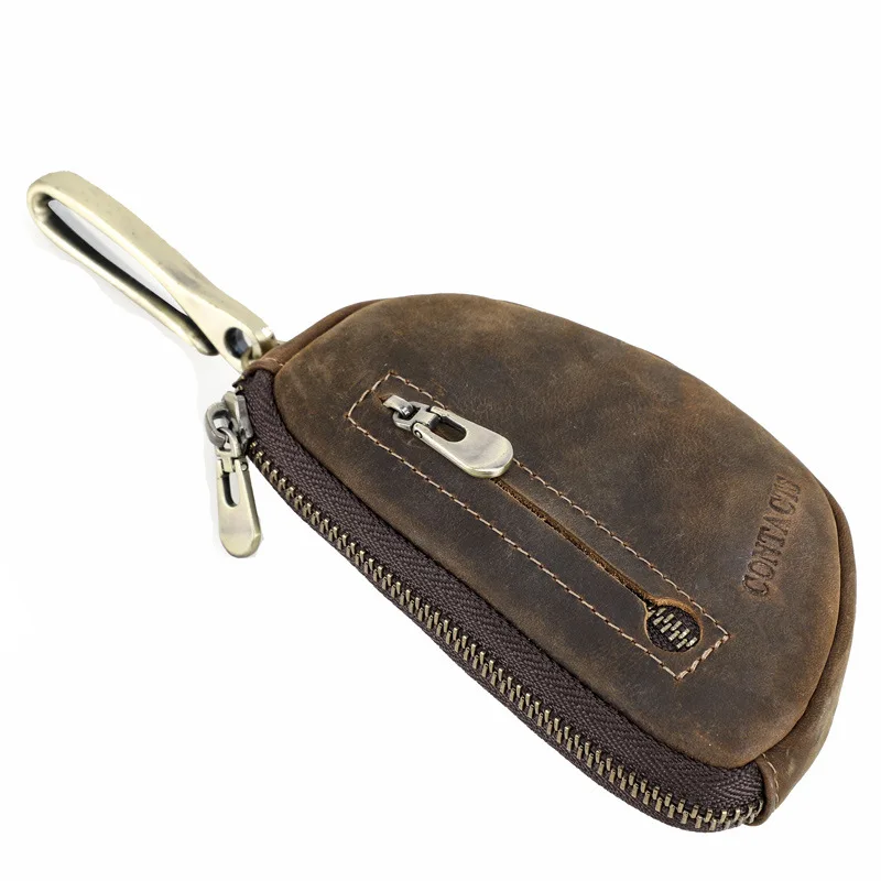 ماجيك حكاية جودة الجلود مفتاح محافظ للرجال خمر AirTag فتحة مفتاح سلسلة Keyrings مجنون الحصان الجلود حقيبة مفاتيح محفظة للعملة