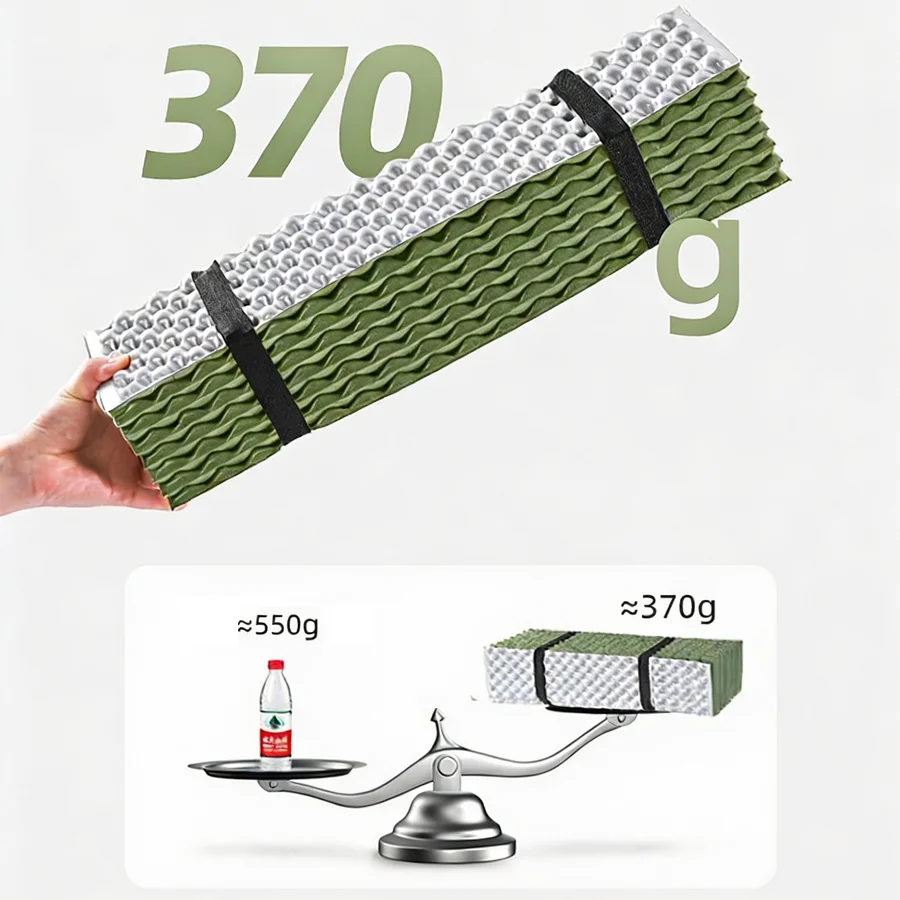 TARKA - Colchoneta Plegable Ultraligera para Acampar y Hacer Senderismo, 1.8 cm de Grosor, Equipo de Supervivencia para Viajes y Tiendas de Campaña