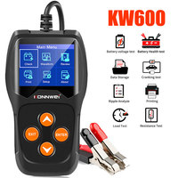 KONNWEI KW600 Professional Car Battery Tester 100 to 2000CCA Automatic Smart 12V Quick Cranking Charging Diagnostic Tools