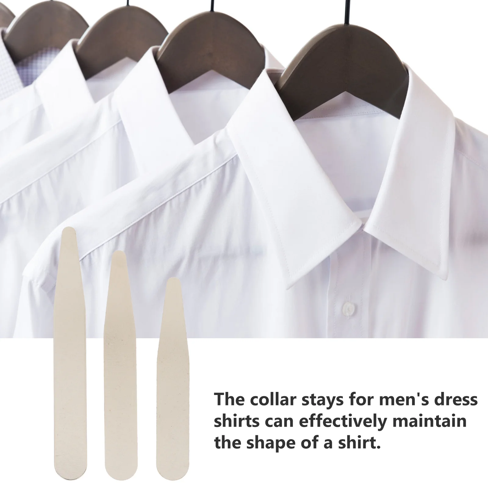 36 Uds. De cuello de camisa, moldeador de huesos, soporte ligero para hombres, insertos de camisa de vestir, accesorios