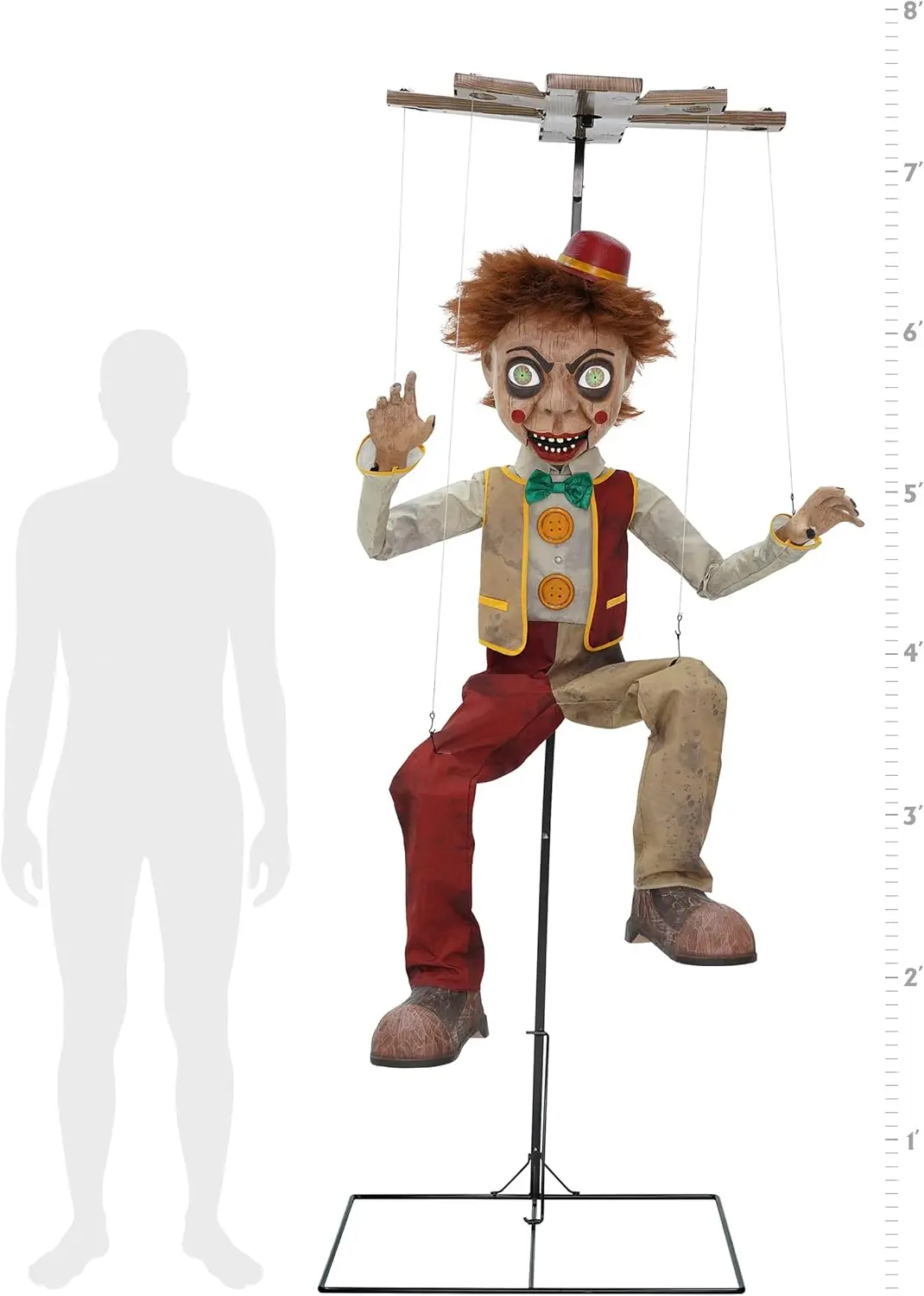 Spirit Halloween 7.7 Ft Bobby Strings Animatronic | Decorations | Animated | Halloween Décor