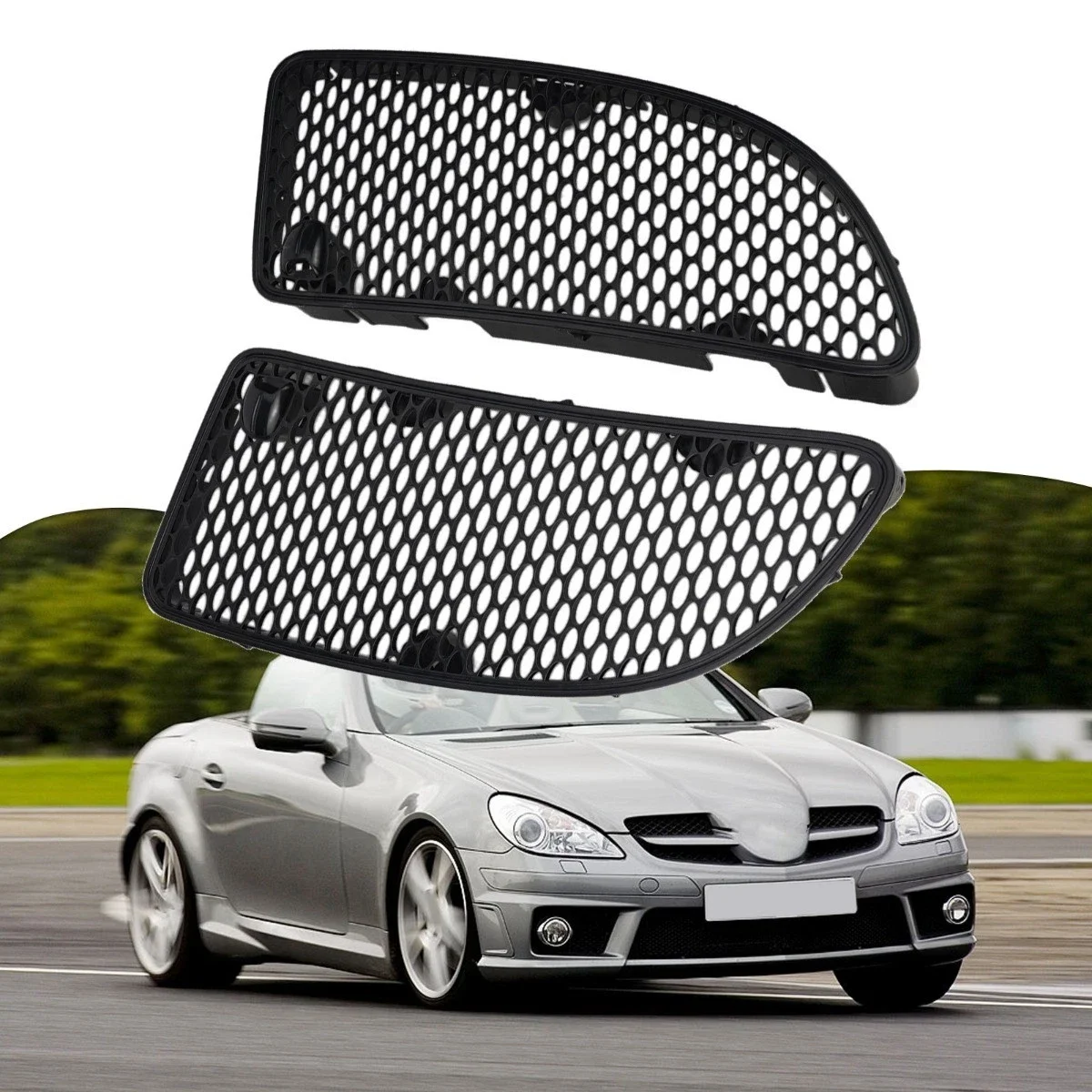 Engine Hood Vent Grill Grille OE:1718800385 1718800485 For 2005-2011 R171 Mercedes Benz SLK200 SLK280 SLK300 SLK350