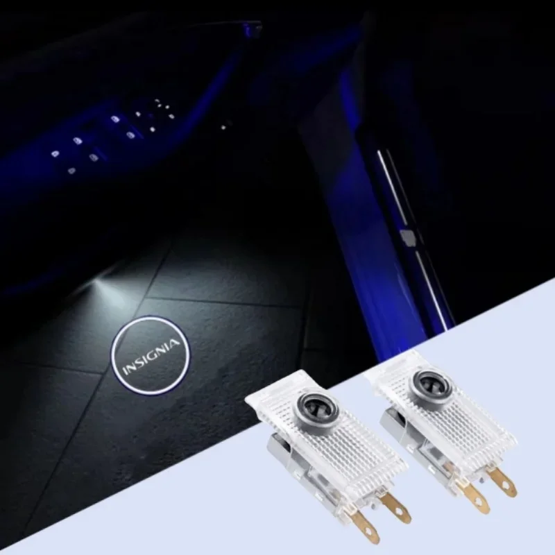 2PCS No Fade Led Car Door Welcome Light Laser Logo Projector Car Accessories Decoration Compatible For Opel Insignia 2009-2018