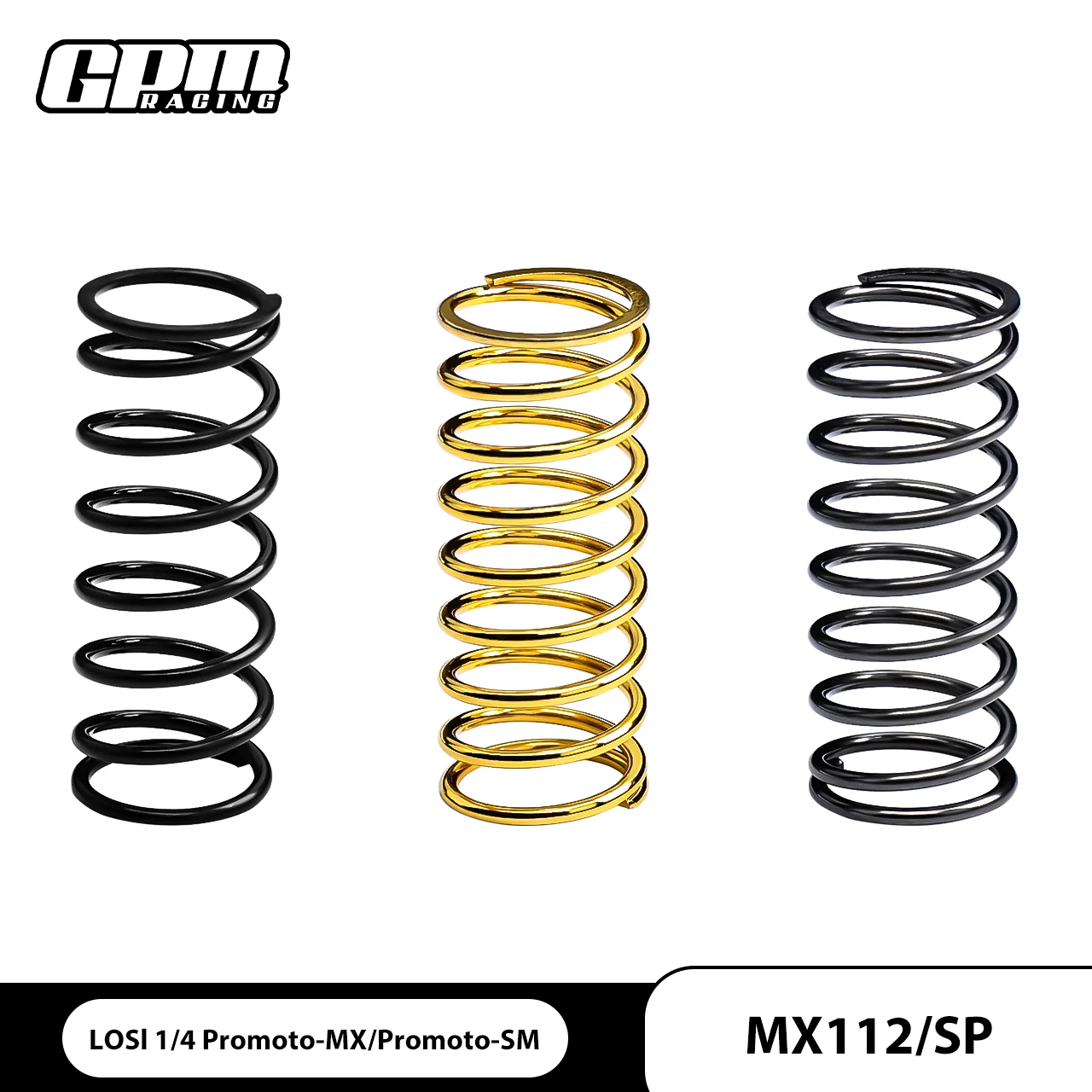 

GPM 7075 Alu Linear Rate Rear Shock Spring Set LOSI 1/4 Promoto MX SM Motorcycle