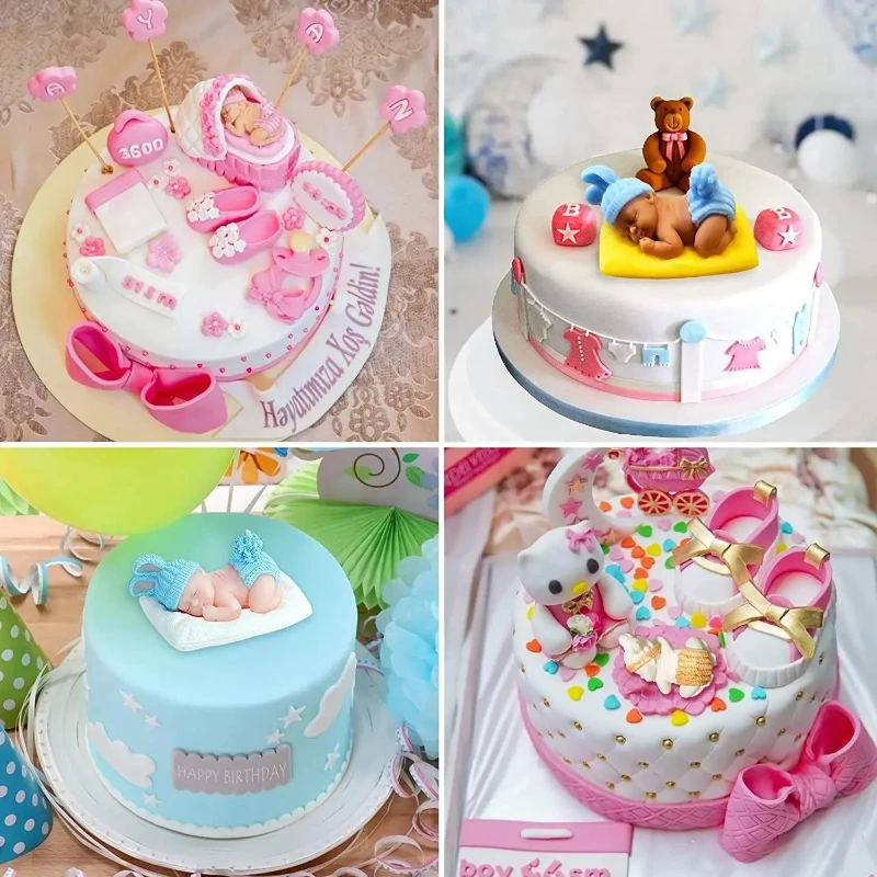 

1PC 3DSleep Baby Candle Silicone Mold Cute Child Portrait DIY Craft Plaster Soap Resin Molds for Handmade Chocolate Ice Cube Bak