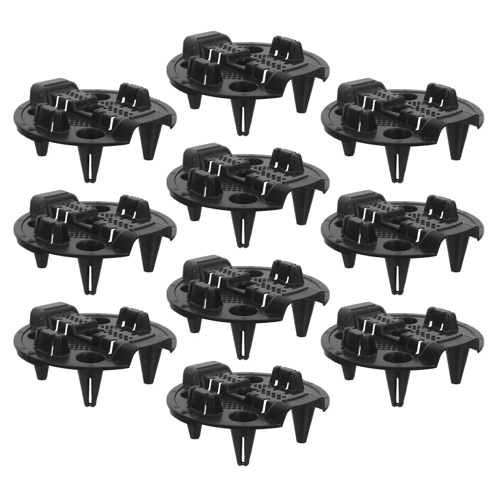 

10Pcs Flower Pot Hole Mesh Pad Plastic Cone Drainage Screen Drain Mat Insert for Plants Bonsai Gardening Planter Bottom Grid Mat