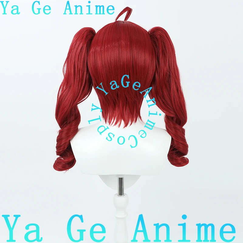 Synthétiseur de banderole virtuel VTuber V Kasane Teto, perruque de Cosplay détachable avec Clip de tigre, cheveux synthétiques pour fête d'halloween