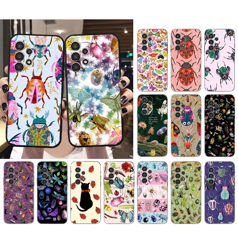 

Phone Case For Samsung A55 A16 A56 A36 A35 A15 A53 A54 A33 A34 A25 A05S A52 A52S A14 A26 A71 Insects Bugs