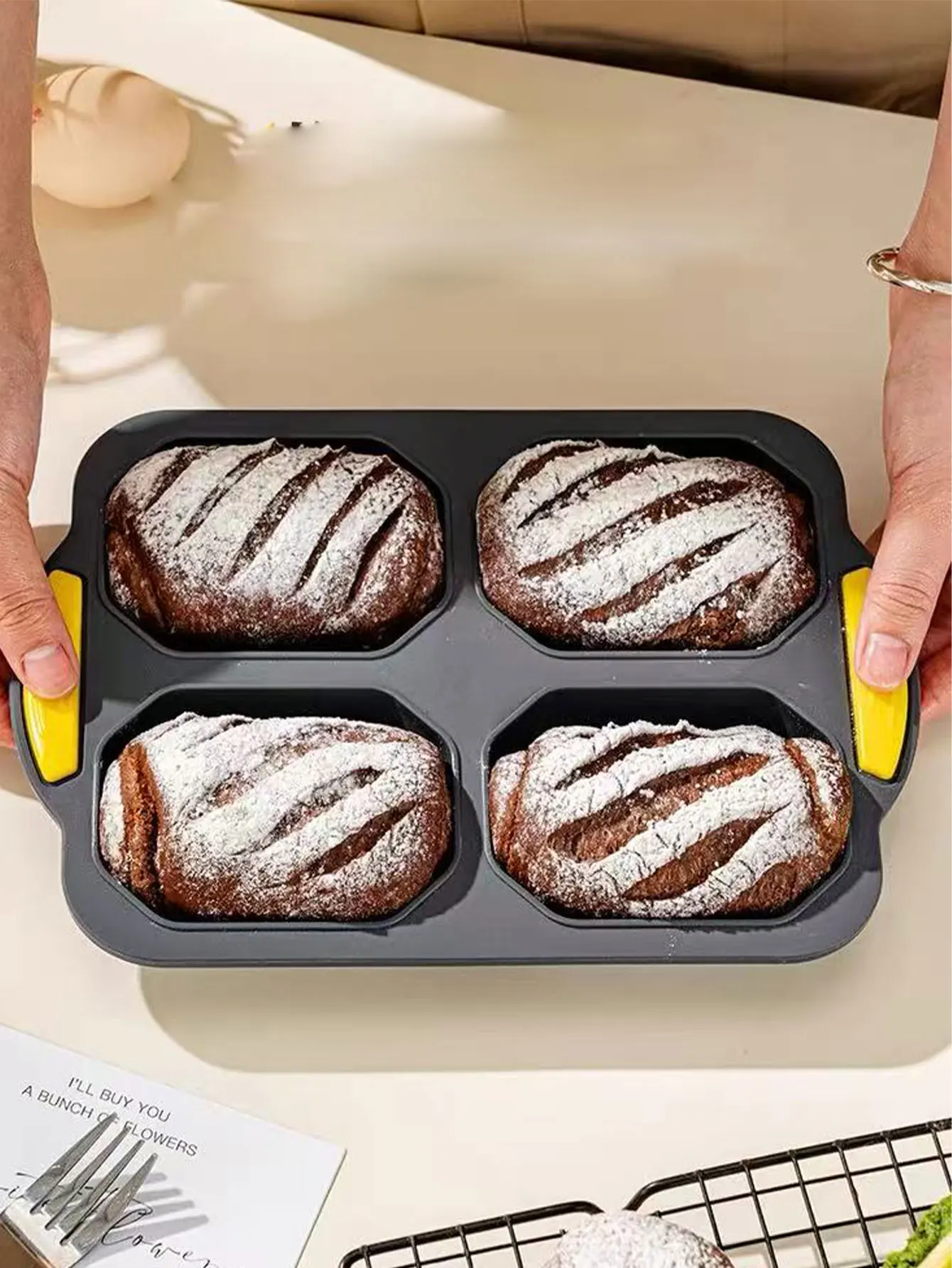 

Форма для тостов хлеба, противень для выпечки торта, инструмент для духовки, силиконовая пищевая антипригарная бытовая коробка, багет, 1 шт.