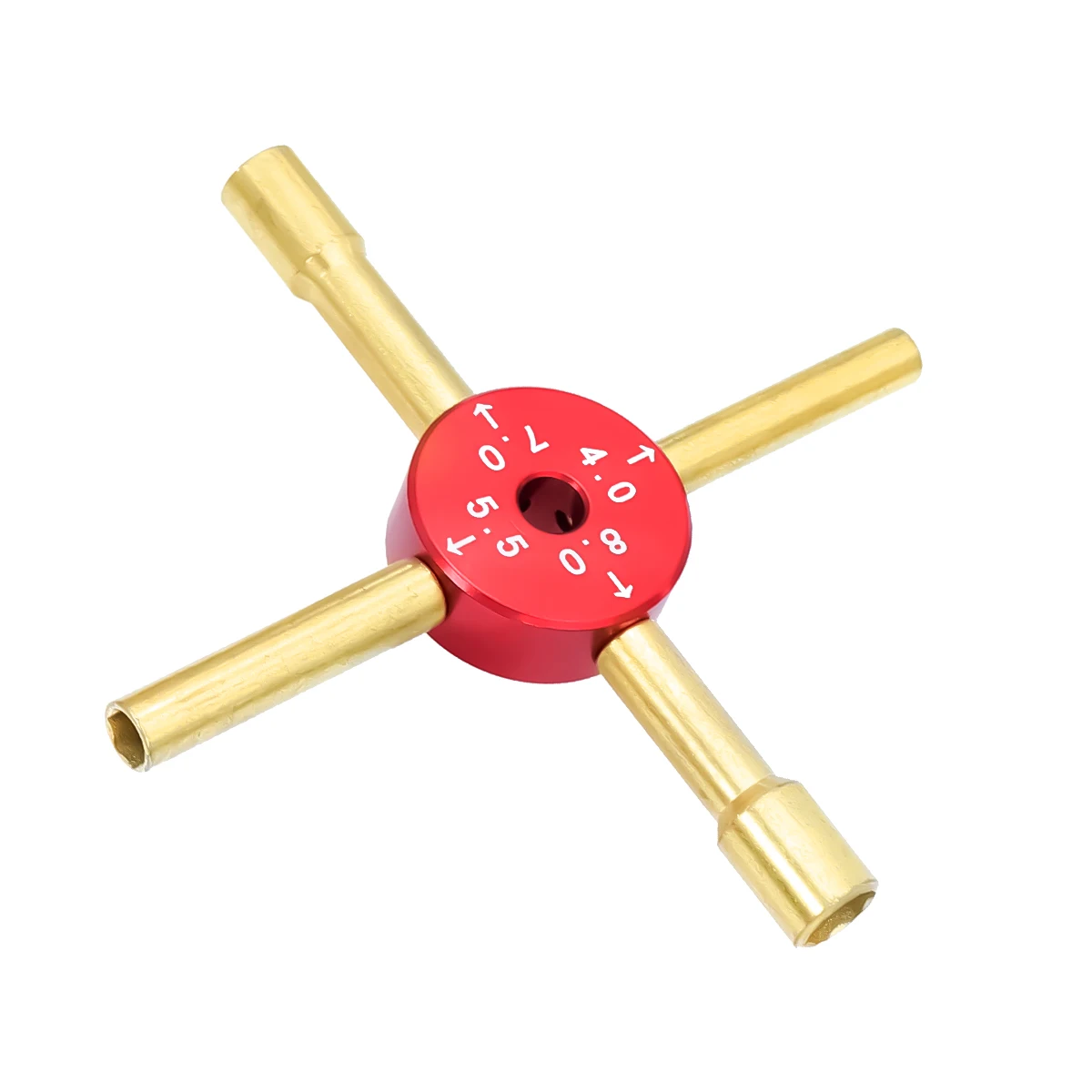4 IN 1 Hex Socket Cross Wrench Nut Driver Tools For 1/10 1/16 RC Car Crawler 4mm 5.5mm 7mm 8mm Replacing Tyres Repair Tools