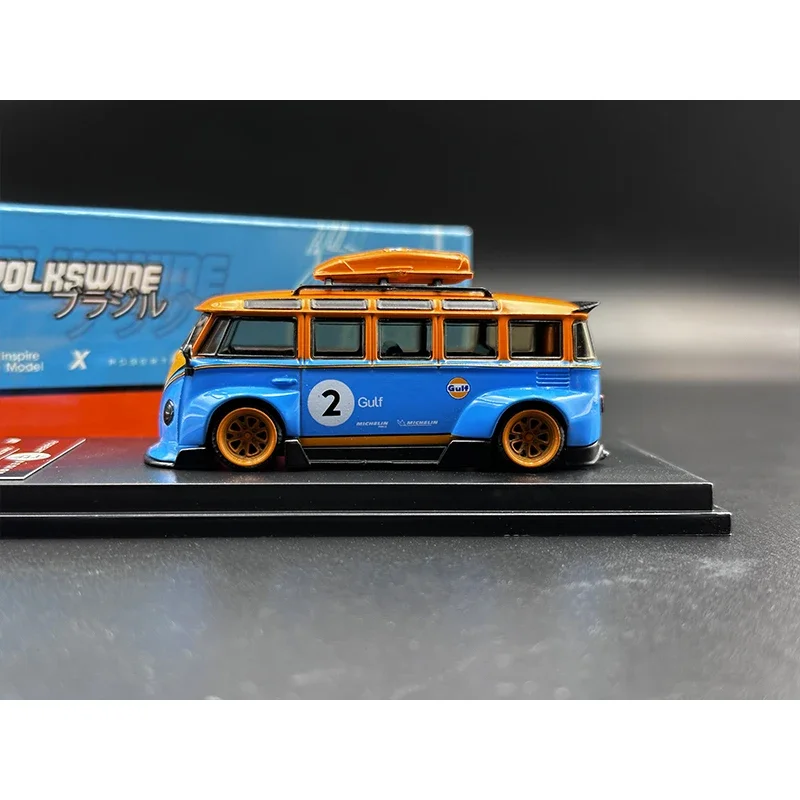 Modelo de coche de aleación de gran Gulf, regalo, Inspire 1:64, Kombi T1, Volkswide Gulf