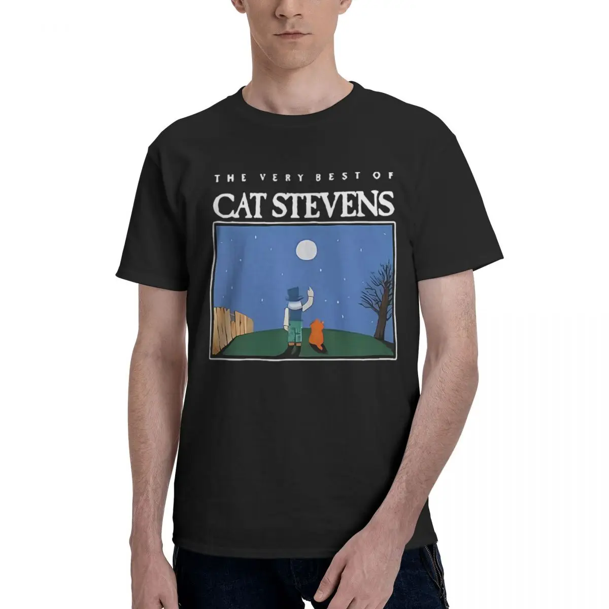 

Cat Stevens - The Very Best Of Cat Stevens 1989 100% Cotton Casual Breathable Confortable Summer Men's Clothing Brands Graphic